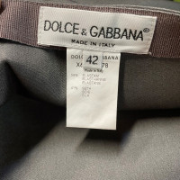 Dolce & Gabbana Paire de Pantalon en Soie en Gris