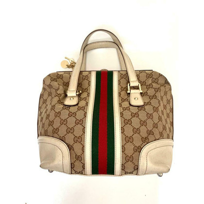Gucci Ophidia aus Canvas in Creme