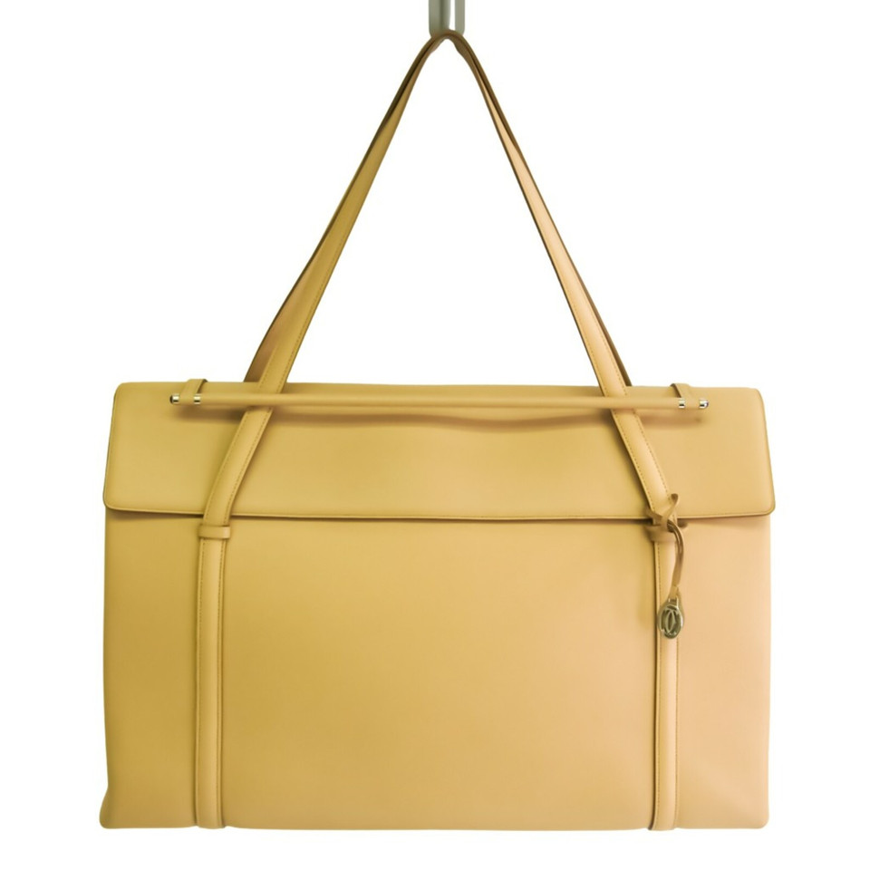 Cartier Handtasche aus Leder in Beige