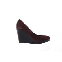 Calvin Klein Wedges Leather in Bordeaux