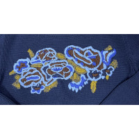 Alberta Ferretti Jacke/Mantel aus Wolle in Blau