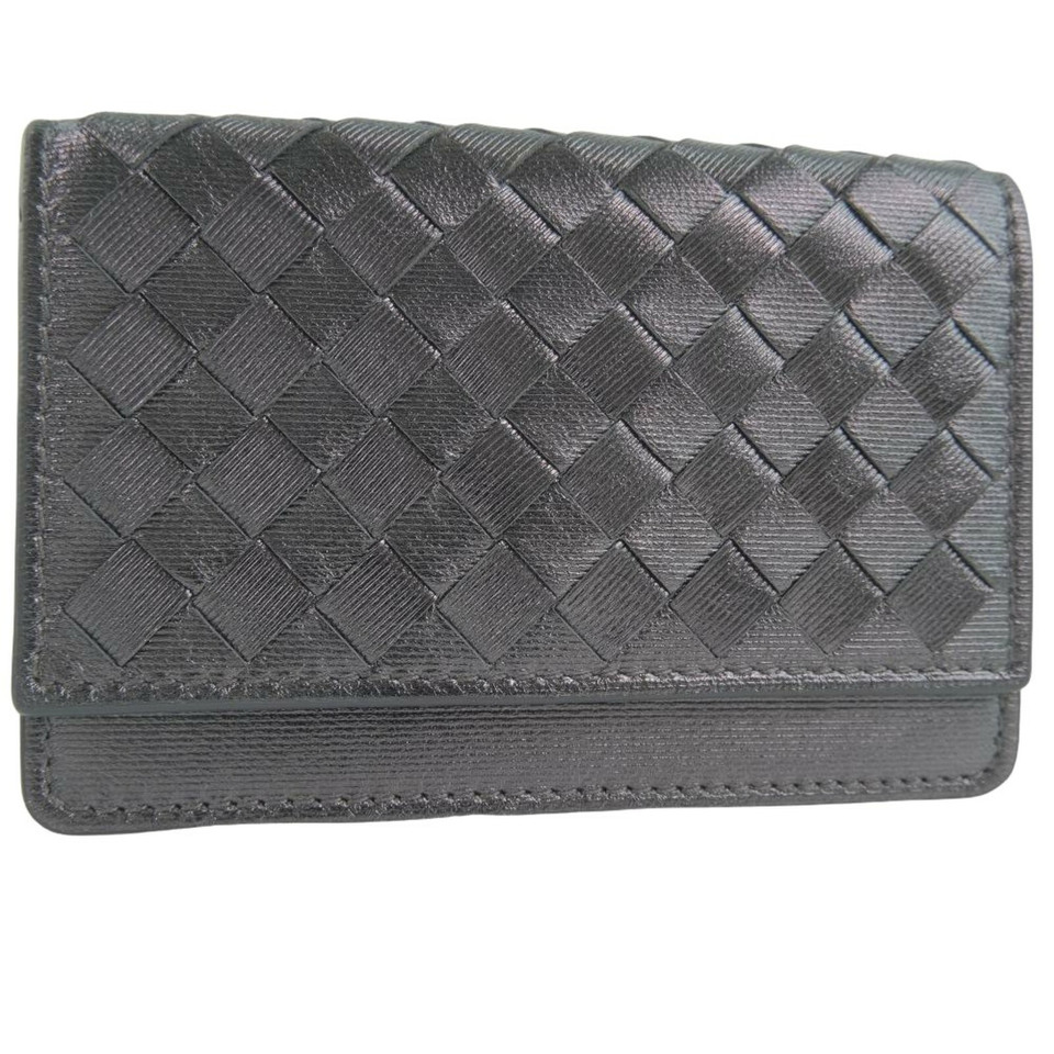 Bottega Veneta Täschchen/Portemonnaie aus Leder in Schwarz