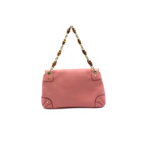 Gucci Bamboo Bag aus Leder in Rosa / Pink