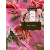 Dolce & Gabbana Echarpe/Foulard en Soie en Rose/pink