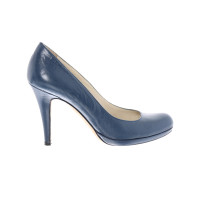 Pollini Pumps/Peeptoes Leather in Blue