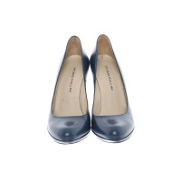 Pollini Pumps/Peeptoes Leather in Blue