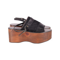 Ancient Greek Sandals Sandals Leather in Black