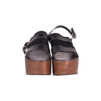 Ancient Greek Sandals Sandales en Cuir en Noir