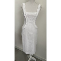 Alexander McQueen Dress Cotton in White