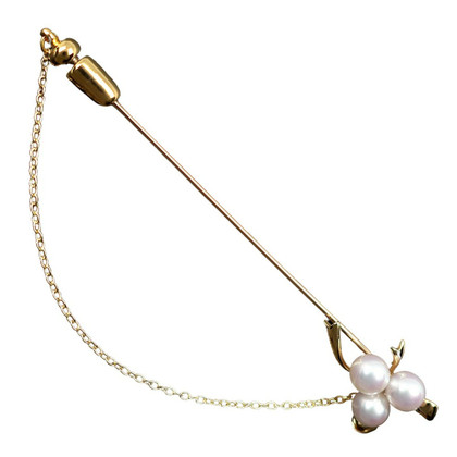 Mikimoto Brooch Yellow gold in Gold