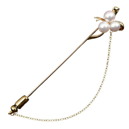 Mikimoto Brooch Yellow gold in Gold