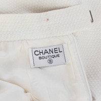 Chanel Gonna in Seta in Bianco