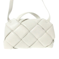 Bottega Veneta Padded Handle 35 Leather in White