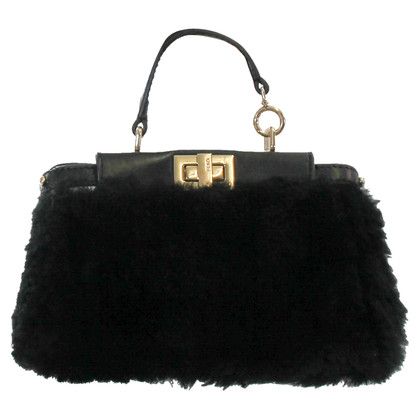 Fendi Peekaboo Bag Fur in Black