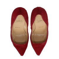 Christian Louboutin Décolleté/Spuntate in Pelle in Rosso