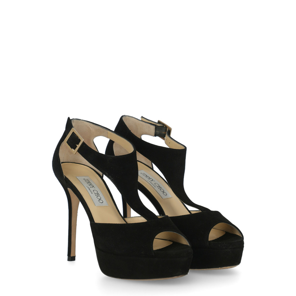 Jimmy Choo Sandali in Pelle in Nero