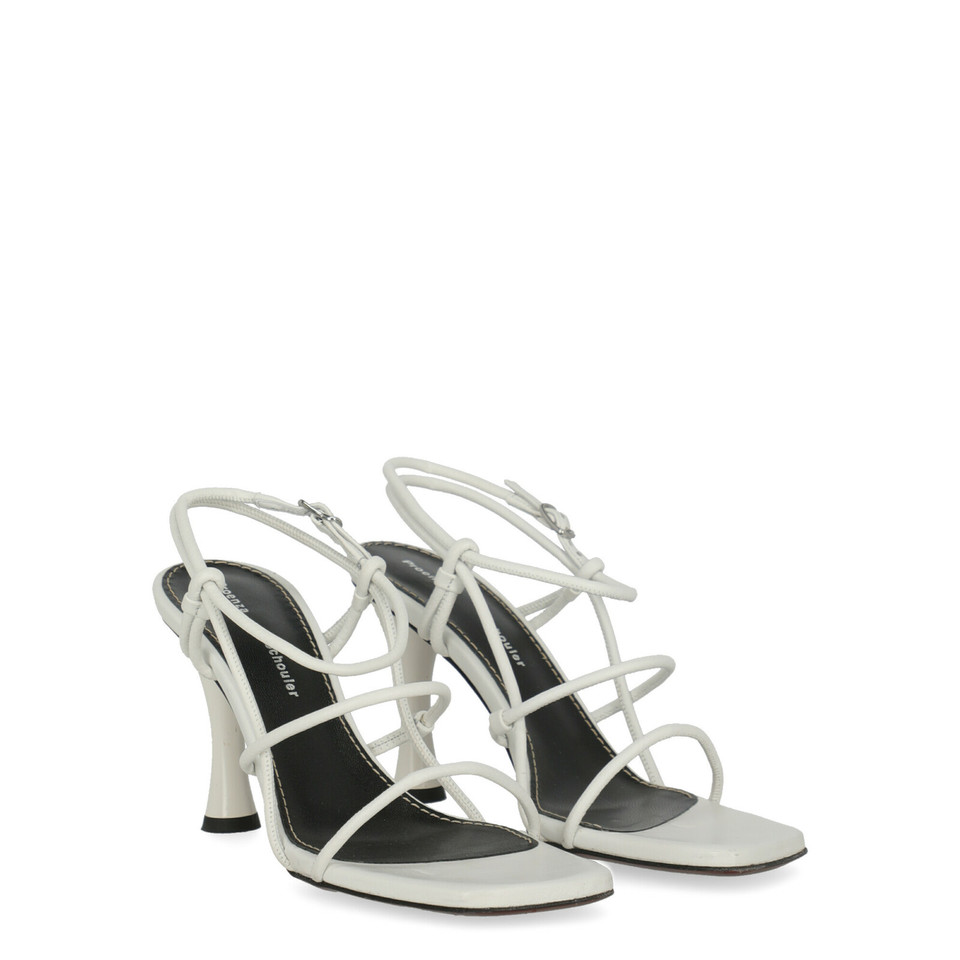 Proenza Schouler Sandali in Pelle in Bianco