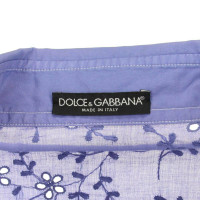 Dolce & Gabbana Oberteil aus Baumwolle in Türkis