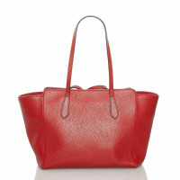 Gucci Swing Tote Leather in Red