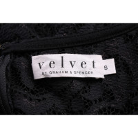 Velvet Oberteil aus Viskose in Schwarz