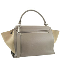 Céline Trapeze aus Leder in Beige