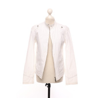 Burberry Jacke/Mantel aus Stoff in Weiß