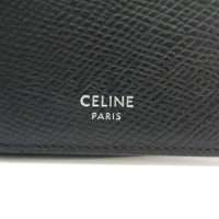 Céline Täschchen/Portemonnaie aus Leder in Schwarz