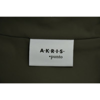 Akris Punto Jacket/Coat Cotton in Olive