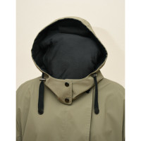 Akris Punto Jacket/Coat Cotton in Olive