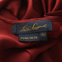 Luisa Spagnoli Top Silk in Red