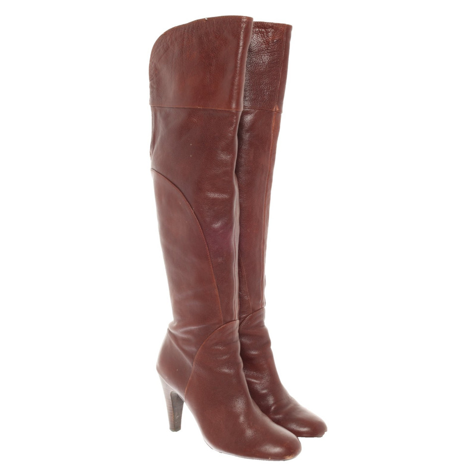 Guess Boots Leather in Bordeaux