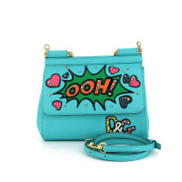 Dolce & Gabbana Sicily Bag en Cuir en Bleu