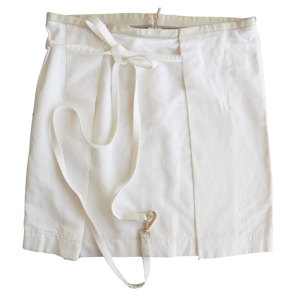 Brunello Cucinelli Rok met Leren detail