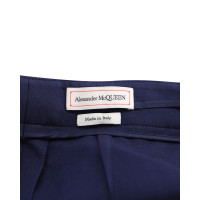 Alexander McQueen Broeken Wol in Blauw