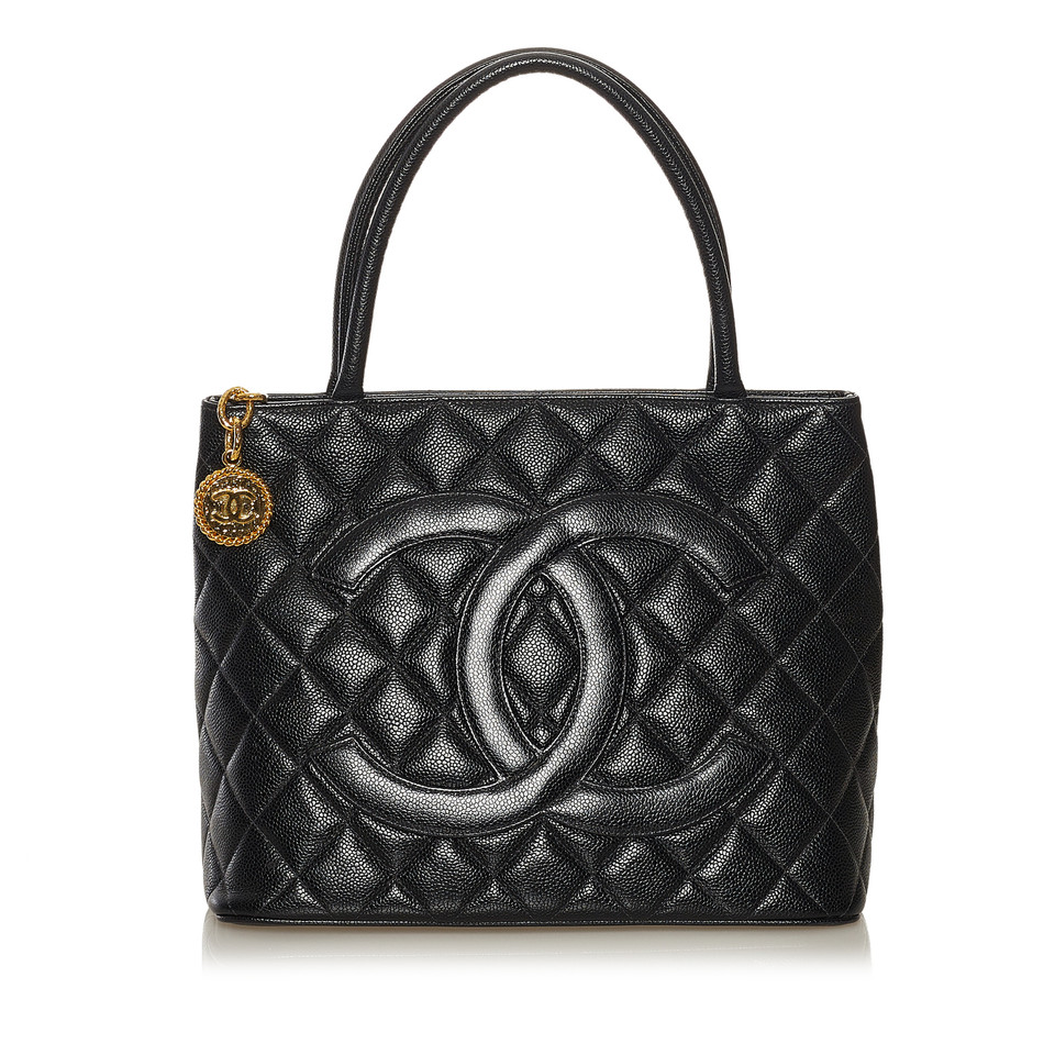 Chanel Medallion Leather in Black