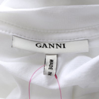 Ganni Top Cotton in White