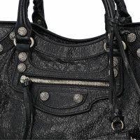 Balenciaga Neo Cagole City Leer in Zwart