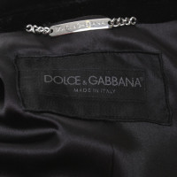 Dolce & Gabbana Samtblazer in Schwarz