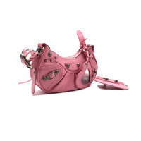 Balenciaga Le Cagole XS Shoulder Bag aus Leder in Rosa / Pink