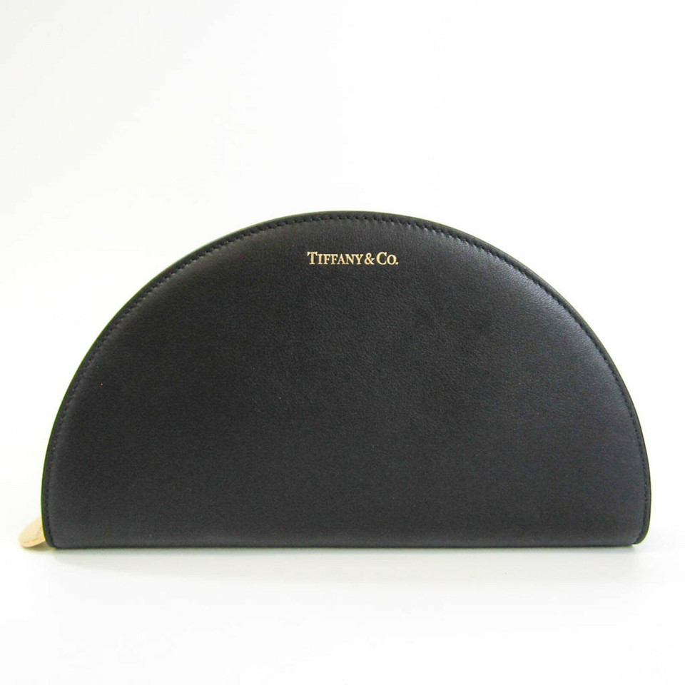 Tiffany & Co. Black leather pouch