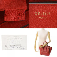 Céline Luggage in Pelle in Rosso