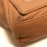 Balenciaga Navy Cabas Leather in Orange