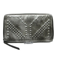 Mcm Leather wallet in silver