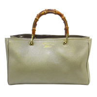 Gucci Bamboo Shopper Leather in Grey