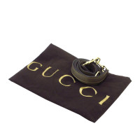 Gucci Bamboo Shopper Leer in Grijs