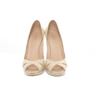 Casadei Pumps/Peeptoes Leather in Cream