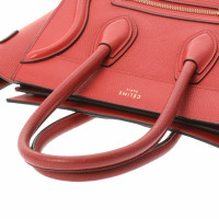 Céline Luggage Leather in Red