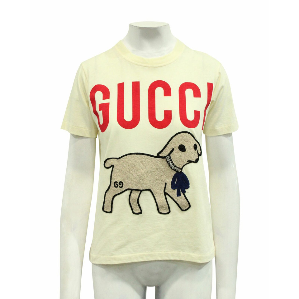 Gucci Top Cotton in Yellow