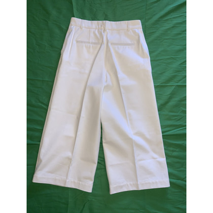 Pinko Paio di Pantaloni in Cotone in Bianco