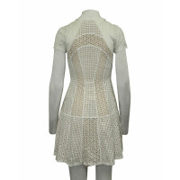 Bcbg Max Azria Kleid aus Baumwolle in Weiß